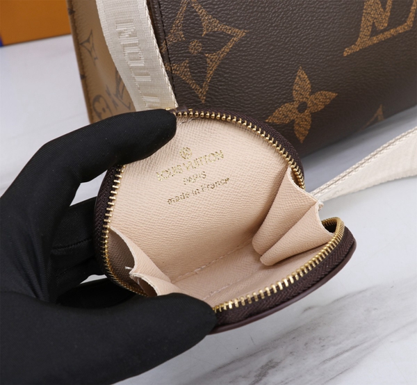 ルイヴィトンバッグ素材ディテール